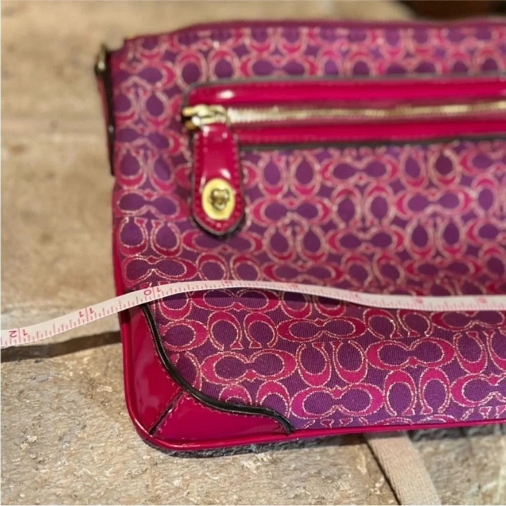 Coach Pink Poppy Signature y2k crossbody - Picture 9 of 9